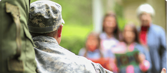 Family welcomes home USA army soldier